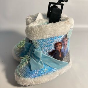 Disney frozen toddler sequin boots 5/6